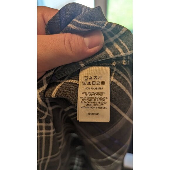 Cynthia Rowley Plaid Short Sleeve Shift Dress Size 10 Preppy, Corpcore - Picture 2 of 4